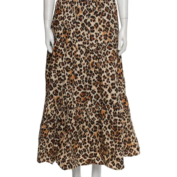 Anthropologie Mille Paola Leopard Print Maxi Skirt, XXS, fits small - Picture 3 of 8